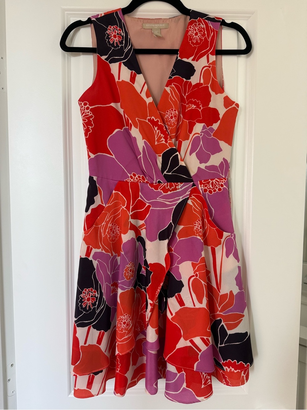 Banana Republic flower dress with pockets sz 0P